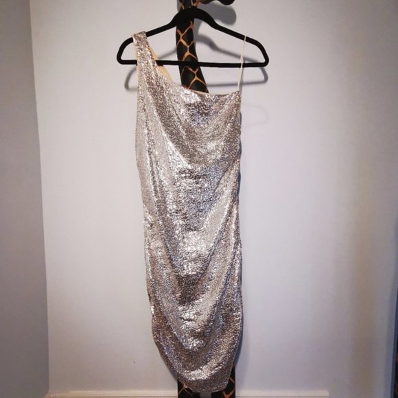 Michael Kors Dresses & Skirts - Michael Kors one shoulder sequin dress
